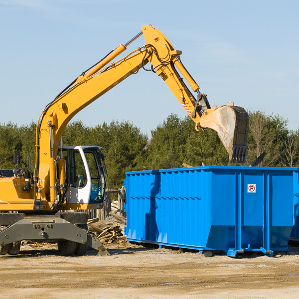 are there any restrictions on where a residential dumpster can be placed in Culdesac ID